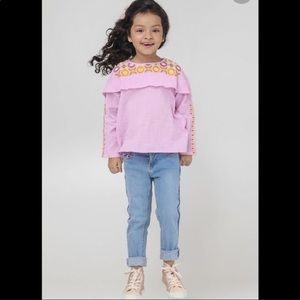 COPY - Embroidered brosha top for baby girl